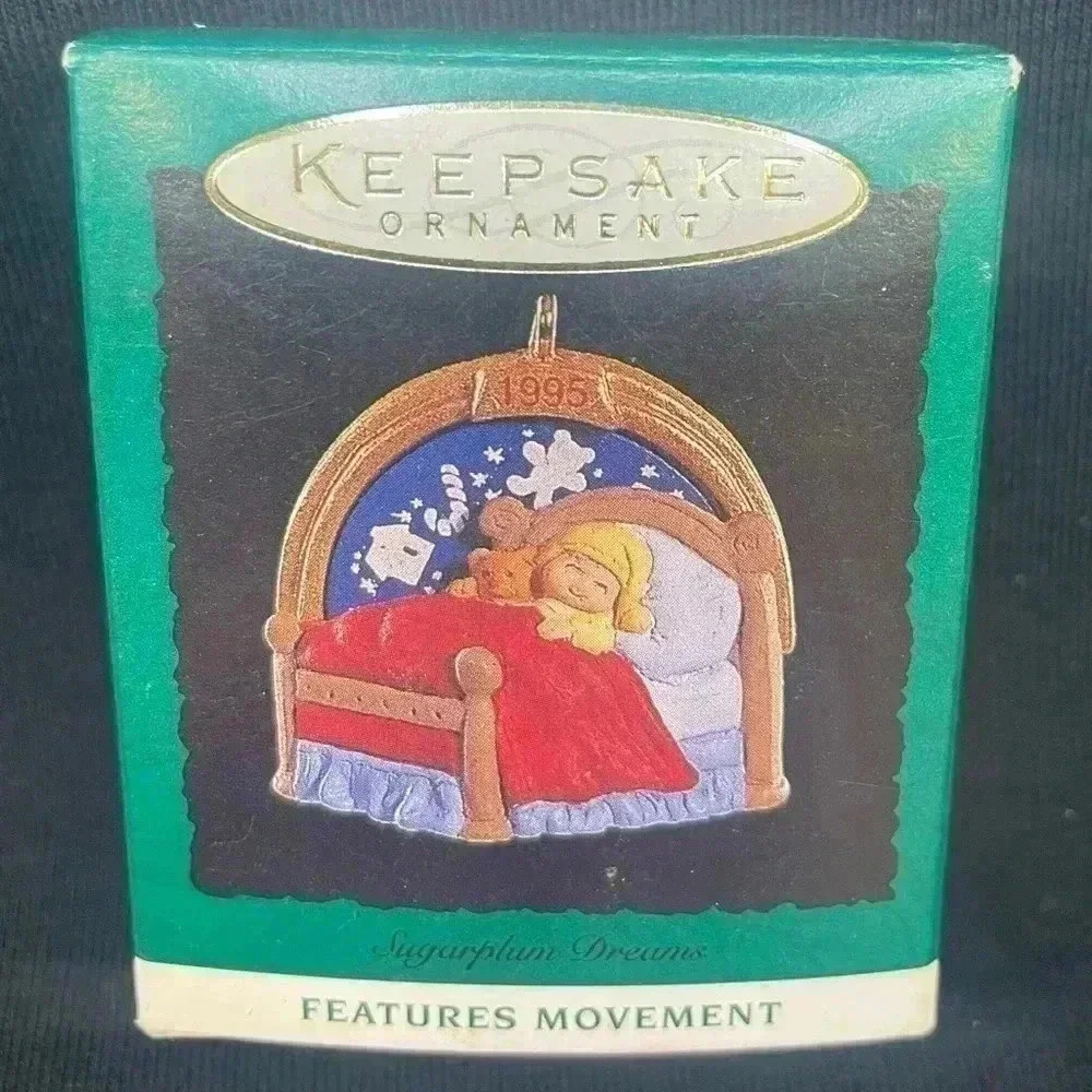 Keepsake ornament 1995 sugarplum dreams features movement